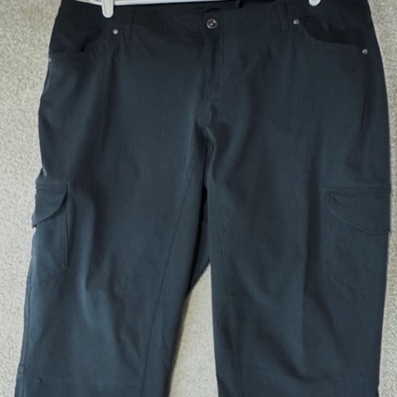 Kuhl FreeFlex Roll Up Outdoor Trail Pants Women's 20W Short Color Dk Gray (126A) - Picture 4 of 8